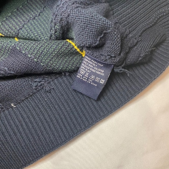 Vintage Nautica 1/4 Zip Grandpa Knit Men's Sweater- Size XL - Picture 7 of 8